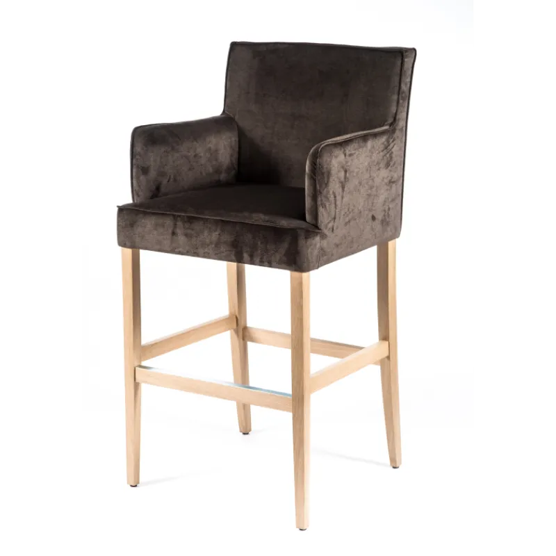 Sessio BarDiem Tabouret bar contemporain en tissu et bois> Tabouret De Bar (assise +/- 80 Cm)