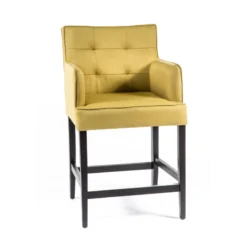 Sessio BarDiem 2 Tabouret snack en tissu matelassé avec accoudoirs> Tabouret Snack (assise +/- 65 Cm)|Tabouret De Bar (assise +/- 80 Cm)