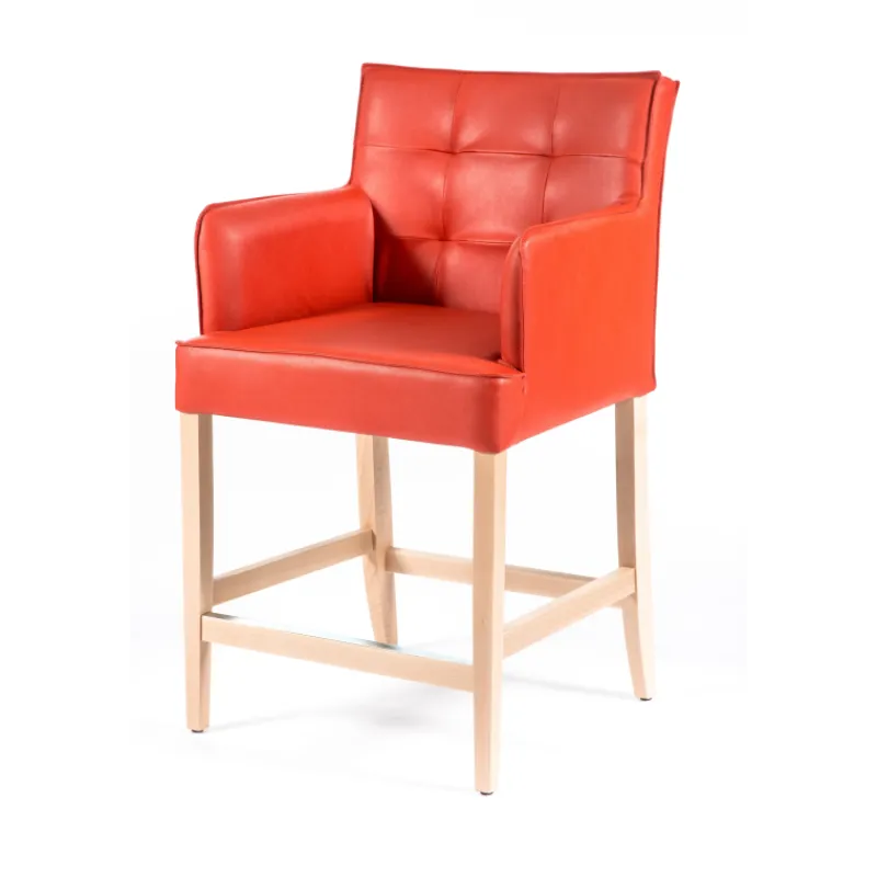 Sessio BarDiem 2 Tabouret snack matelassé avec accoudoirs> Tabouret Snack (assise +/- 65 Cm)|Tabouret De Bar (assise +/- 80 Cm)