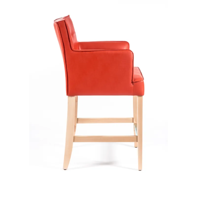Sessio BarDiem 2 Tabouret snack matelassé avec accoudoirs> Tabouret Snack (assise +/- 65 Cm)|Tabouret De Bar (assise +/- 80 Cm)