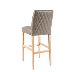 Sessio BarFritz diamant Tabouret de bar matelassé sur le dos du dossier style contemporain><noscript><img width=