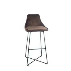 Sessio BarLars line Tabouret de bar en métal et tissu> Tabouret De Bar (assise +/- 80 Cm)