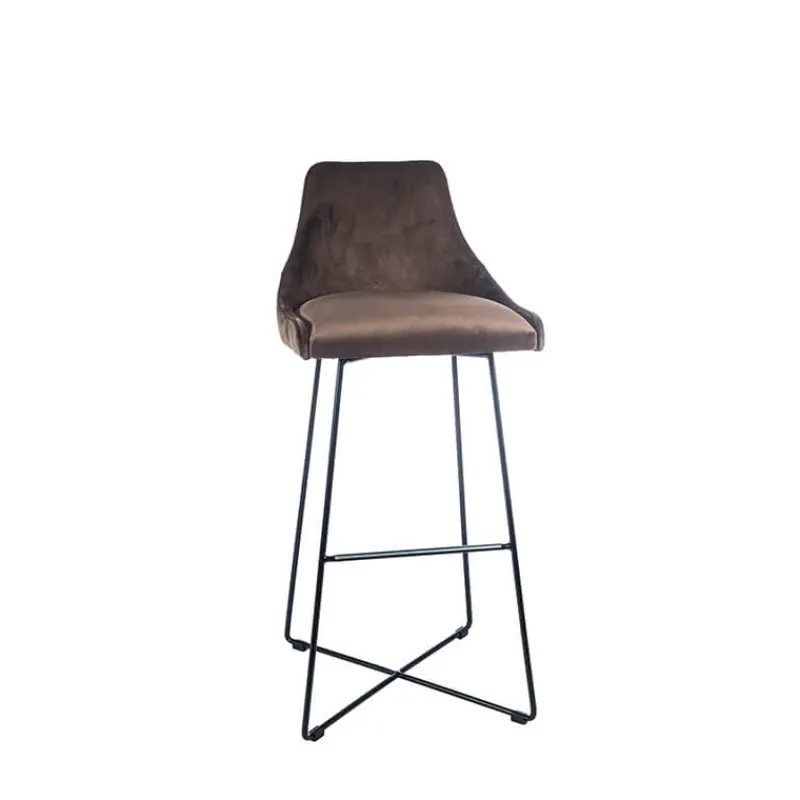 Sessio BarLars line Tabouret de bar en métal et tissu> Tabouret De Bar (assise +/- 80 Cm)