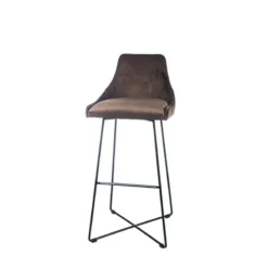 Sessio BarLars line Tabouret de bar en métal et tissu> Tabouret De Bar (assise +/- 80 Cm)