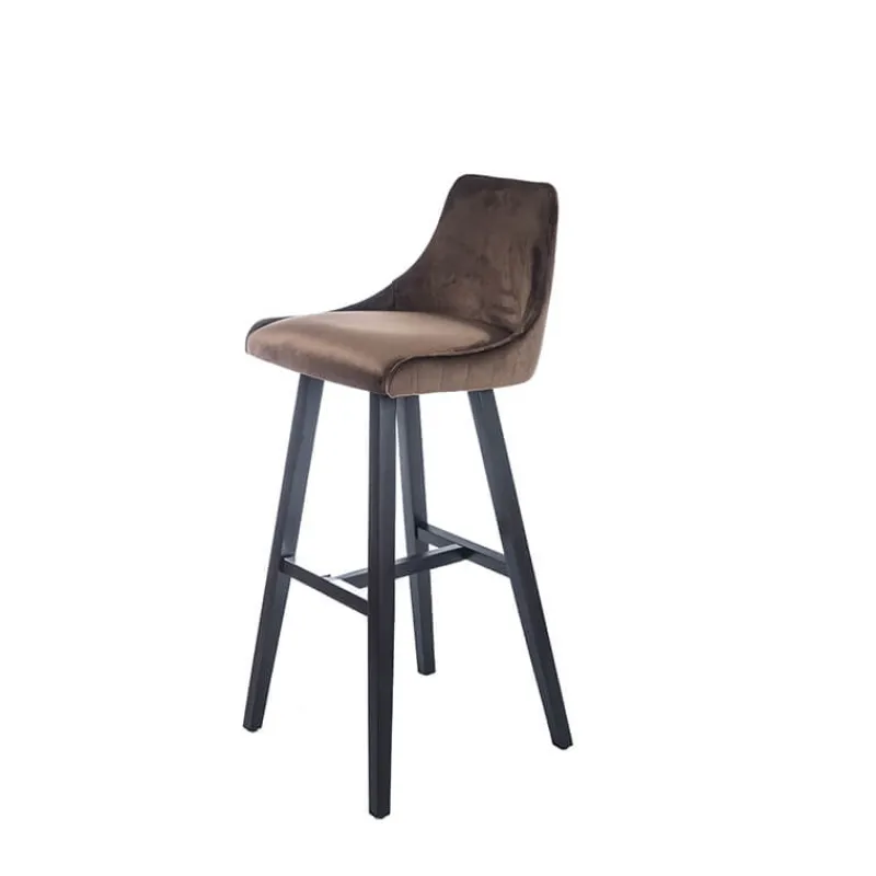 Sessio BarLars line Tabouret hauteur 80 cm moderne coque tissu dos matelassé> Tabouret De Bar (assise +/- 80 Cm)