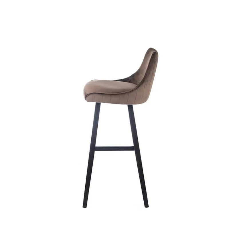 Sessio BarLars line Tabouret hauteur 80 cm moderne coque tissu dos matelassé> Tabouret De Bar (assise +/- 80 Cm)