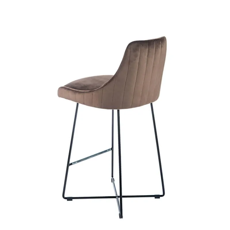 Sessio BarLars line Tabouret snack moderne en métal et tissu> Tabouret Snack (assise +/- 65 Cm)