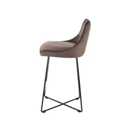 Sessio BarLars line Tabouret snack moderne en métal et tissu><noscript><img width=