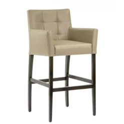 Sessio BarMatiz Tabouret de bar avec dossier matelassé et accoudoirs> Tabouret De Bar (assise +/- 80 Cm)
