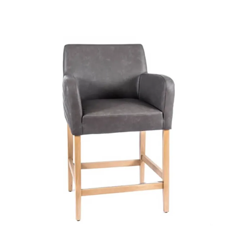 Sessio BarMoritz diamant Tabouret snack avec accoudoirs matelassé sur le dossier> Tabouret Snack (assise +/- 65 Cm)|Tabouret De Bar (assise +/- 80 Cm)