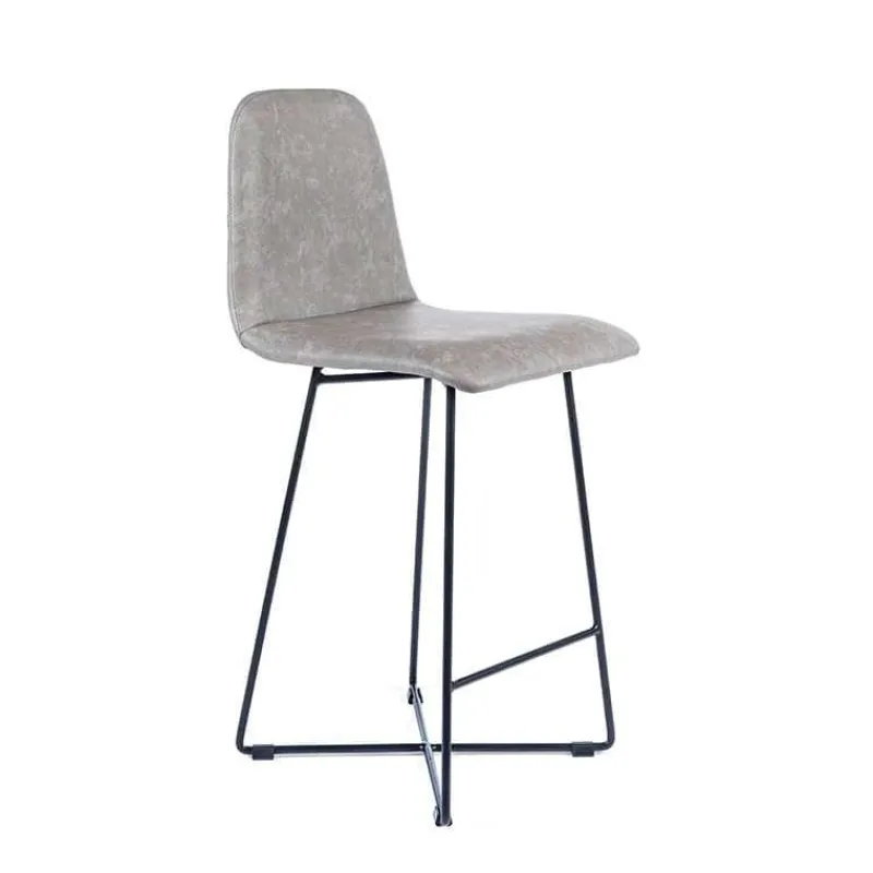 Sessio BarPandora diamant Tabouret snack design rembourré avec pieds filaires en métal noir> Tabouret Snack (assise +/- 65 Cm)|Tabouret De Bar (assise +/- 80 Cm)