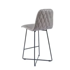 Sessio BarPandora diamant Tabouret snack design rembourré avec pieds filaires en métal noir> Tabouret Snack (assise +/- 65 Cm)|Tabouret De Bar (assise +/- 80 Cm)