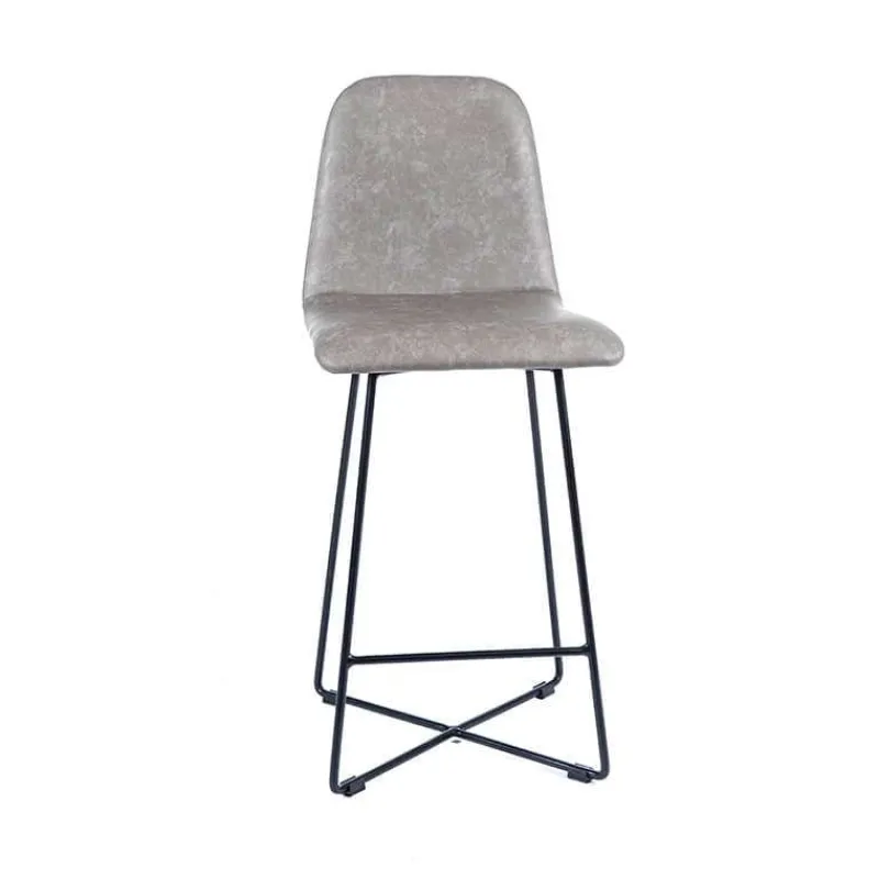 Sessio BarPandora diamant Tabouret snack design rembourré avec pieds filaires en métal noir> Tabouret Snack (assise +/- 65 Cm)|Tabouret De Bar (assise +/- 80 Cm)