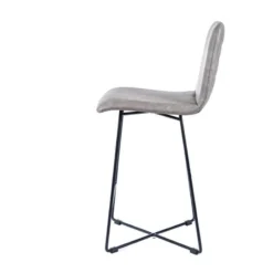 Sessio BarPandora diamant Tabouret snack design rembourré avec pieds filaires en métal noir><noscript><img width=