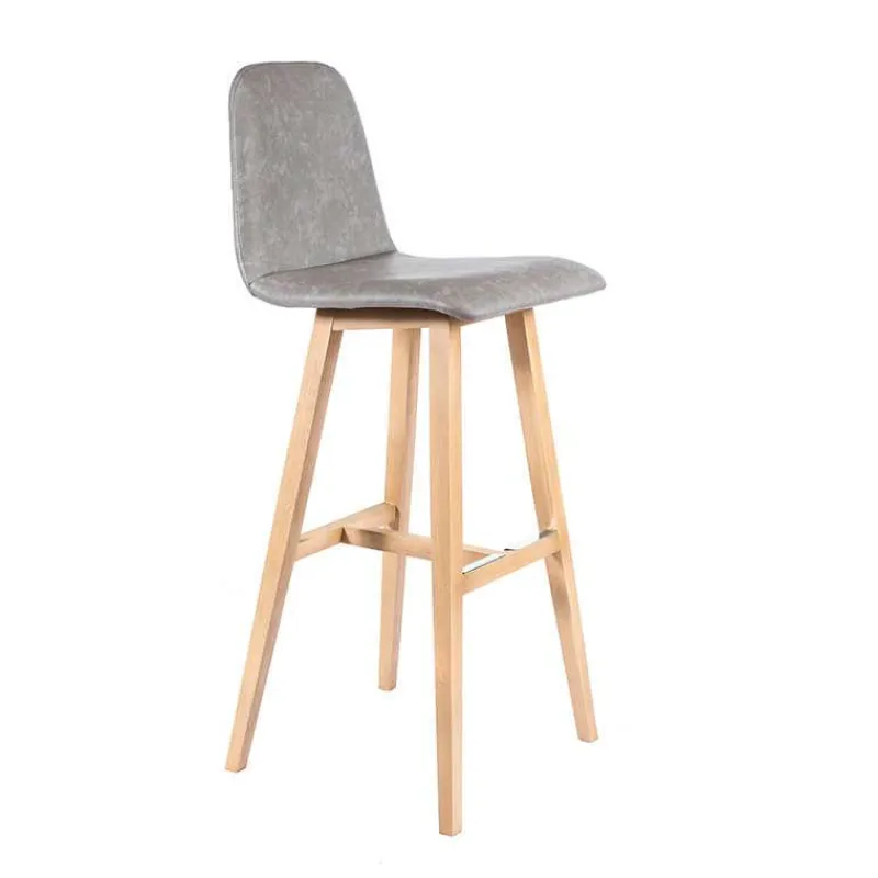 Sessio BarPandora diamant Tabouret de bar scandinave avec pieds en bois> Tabouret De Bar (assise +/- 80 Cm)