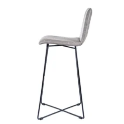 Sessio BarPandora diamant Tabouret de bar design scandinave avec pieds filaires noirs><noscript><img width=