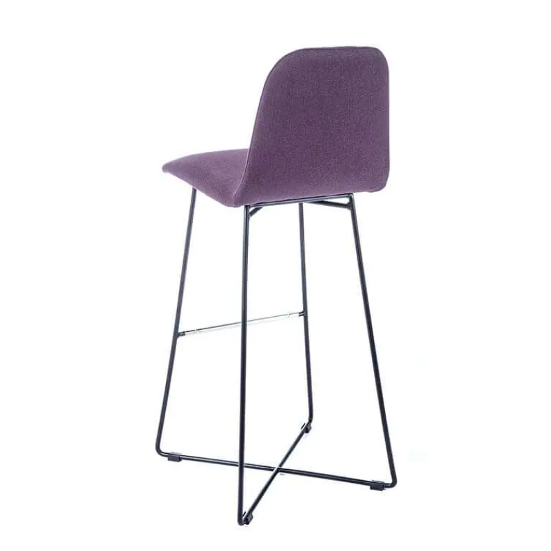 Sessio BarPandora Tabouret de bar design en tissu avec pieds filaires en métal> Tabouret De Bar (assise +/- 80 Cm)