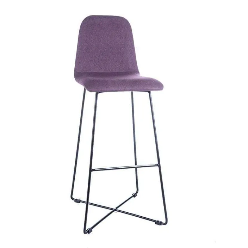 Sessio BarPandora Tabouret de bar design en tissu avec pieds filaires en métal> Tabouret De Bar (assise +/- 80 Cm)