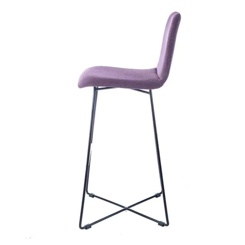 Sessio BarPandora Tabouret de bar design en tissu avec pieds filaires en métal> Tabouret De Bar (assise +/- 80 Cm)