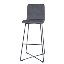 Sessio BarPlaza Tabouret de bar scandinave en tissu avec pieds filaires en métal><noscript><img width=