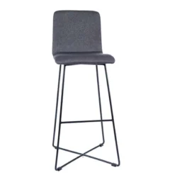 Sessio BarPlaza Tabouret de bar scandinave en tissu avec pieds filaires en métal><noscript><img width=
