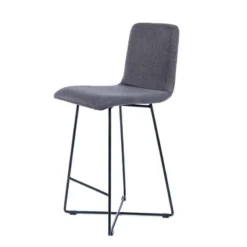 Sessio BarPlaza Tabouret hauteur 65 cm scandinave en tissu avec pieds filaires en métal> Tabouret Snack (assise +/- 65 Cm)|Tabouret De Bar (assise +/- 80 Cm)