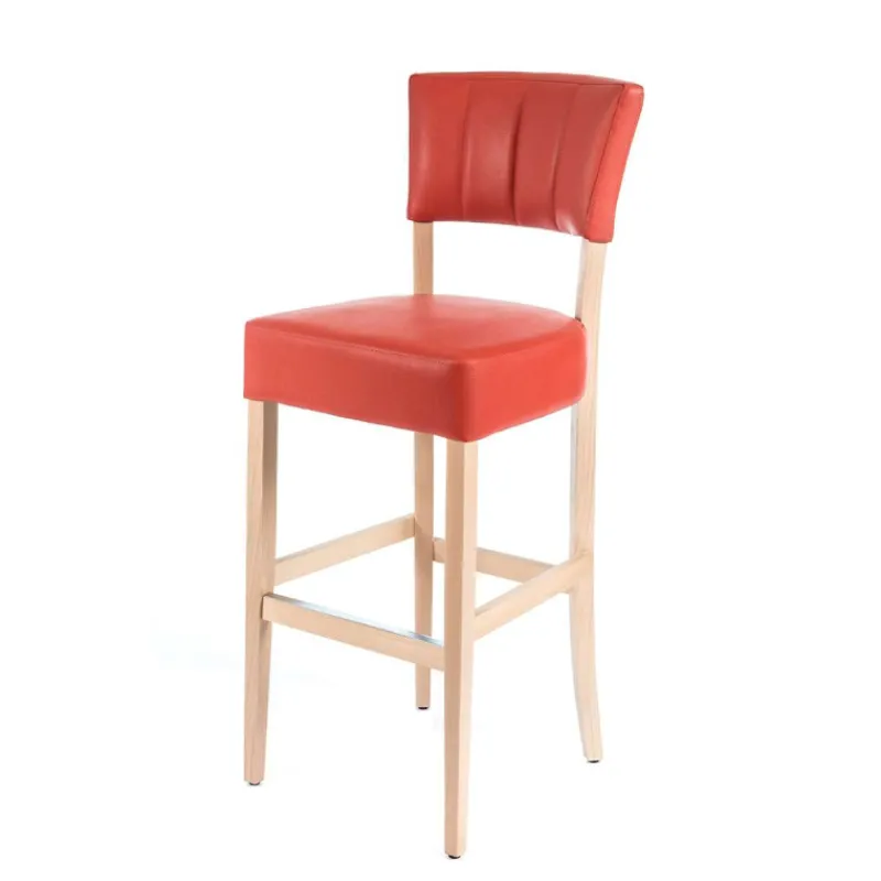 Sessio BarSteffi 2 Tabouret snack matelassé en bois et synthétique> Tabouret Snack (assise +/- 65 Cm)|Tabouret De Bar (assise +/- 80 Cm)