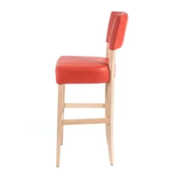 Sessio BarSteffi 2 Tabouret snack matelassé en bois et synthétique><noscript><img width=