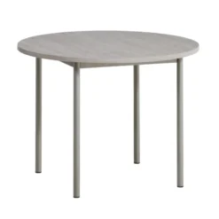 Perfecta Basic Table de cuisine ronde en stratifié avec pieds en métal><noscript><img width=