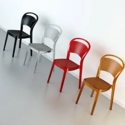 Bee Chaise moderne en polycarbonate><noscript><img width=