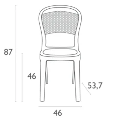 Bee Chaise moderne en polycarbonate><noscript><img width=