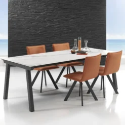 Mobliberica Benidorm Moblibérica® Table moderne extensible en céramique> Table De Salle à Manger