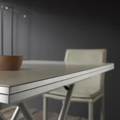 Altacom Bessy Table basse relevable avec plateau pliant en céramique et pieds métal><noscript><img width=