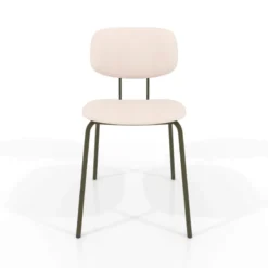 Perfecta Bistro Chaise inspiration vintage en simili avec pieds en métal><noscript><img width=