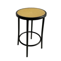 Rodet Bistro Tabouret bistrot sans dossier assise imitation cannage fabriqué en France> Tabouret Snack (assise +/- 65 Cm)|Tabouret De Bar (assise +/- 80 Cm)