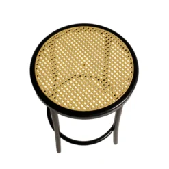 Rodet Bistro Tabouret bistrot sans dossier assise imitation cannage fabriqué en France><noscript><img width=