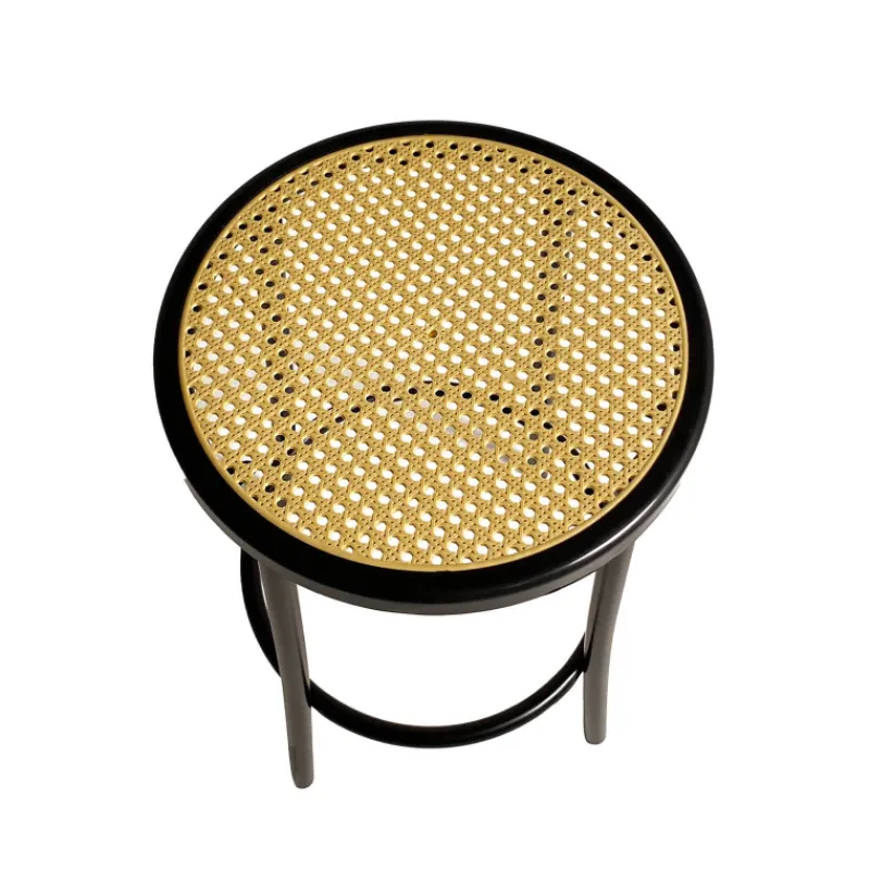 Rodet Bistro Tabouret bistrot sans dossier assise imitation cannage fabriqué en France> Tabouret Snack (assise +/- 65 Cm)|Tabouret De Bar (assise +/- 80 Cm)