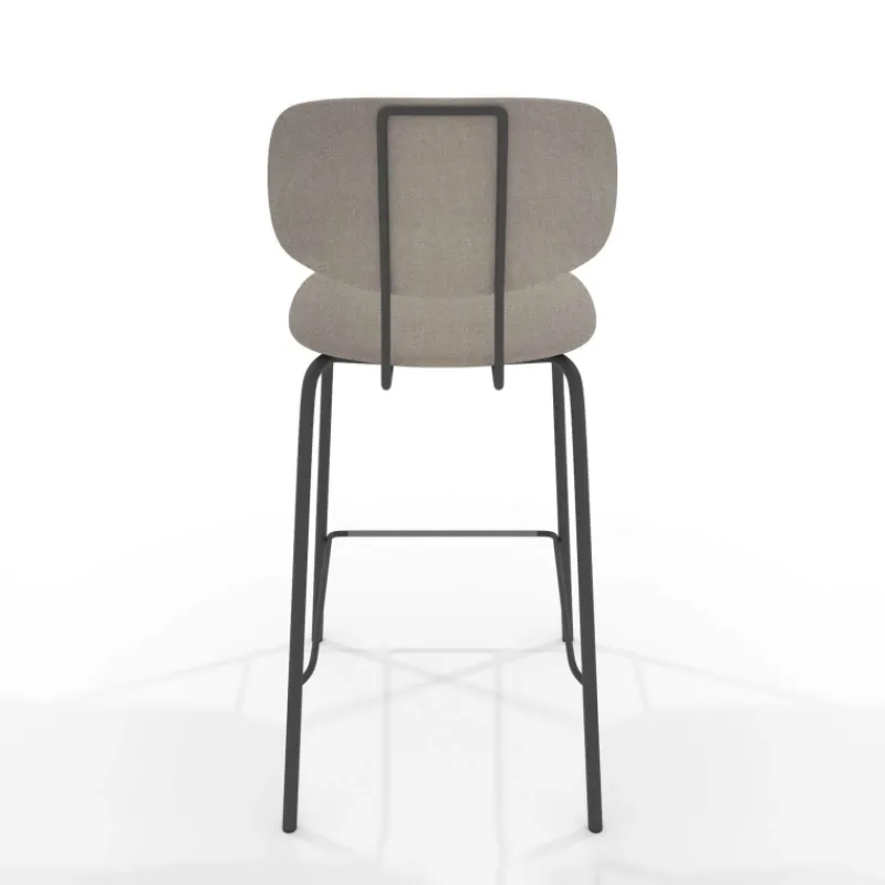 Perfecta Bistro Tabouret snack inspiration vintage en simili et pieds en métal> Tabouret Snack (assise +/- 65 Cm)|Tabouret De Bar (assise +/- 80 Cm)