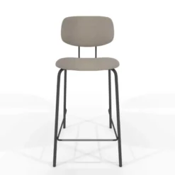 Perfecta Bistro Tabouret snack inspiration vintage en simili et pieds en métal><noscript><img width=