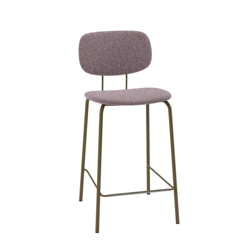 Perfecta Bistro Tabouret snack rétro en tissu et pieds en métal> Tabouret Snack (assise +/- 65 Cm)