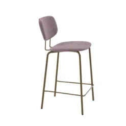 Perfecta Bistro Tabouret snack rétro en tissu et pieds en métal><noscript><img width=