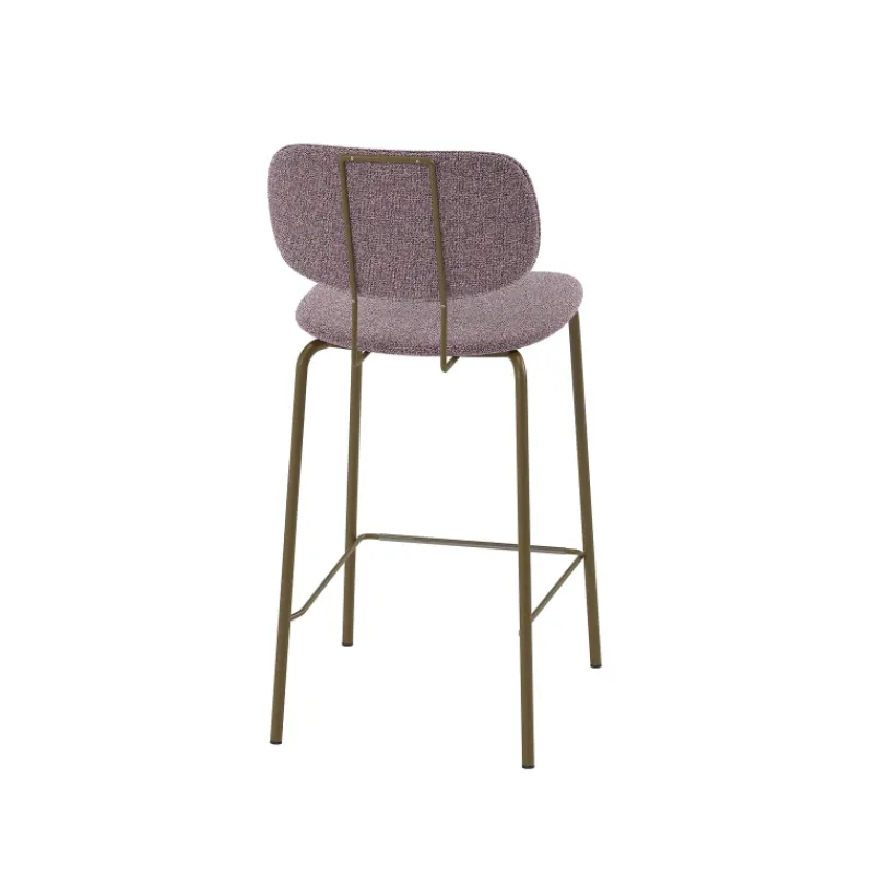 Perfecta Bistro Tabouret snack rétro en tissu et pieds en métal> Tabouret Snack (assise +/- 65 Cm)