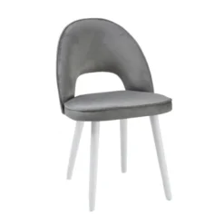 Sessio Bistrot Chaise cosy avec dossier ajouré en tissu et pieds bois><noscript><img width=