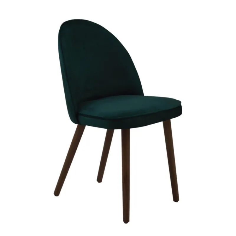 Sessio Bistrot Chaise cosy en tissu avec pieds en bois> Chaise Pour Chambre|Chaise De Salle à Manger