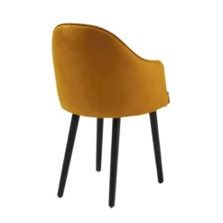 Sessio Bistrot Fauteuil confortable en tissu et pieds bois> Chaise De Salle à Manger|Chaise Salon