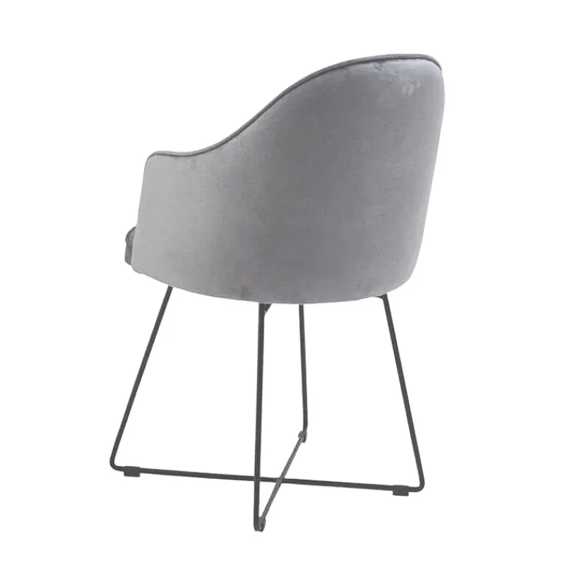 Sessio Bistrot Fauteuil design en tissu et pieds métal> Chaise De Salle à Manger|Chaise Salon