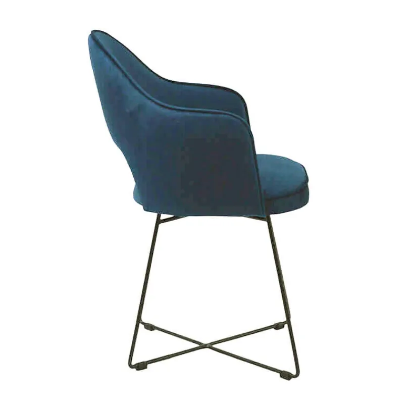 Sessio Bistrot Fauteuil design en tissu avec dossier ajouré> Chaise De Salle à Manger|Chaise Salon