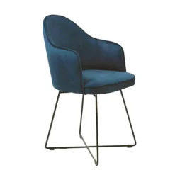 Sessio Bistrot Fauteuil design en tissu avec dossier ajouré><noscript><img width=