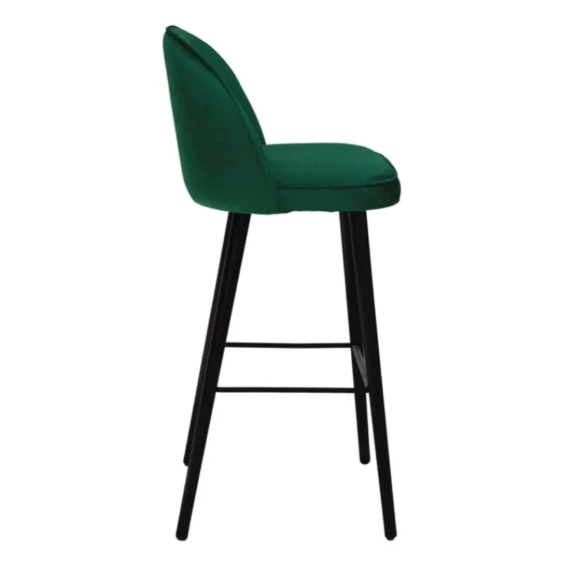 Sessio Bistrot Tabouret de bar en tissu avec pieds en bois> Tabouret De Bar (assise +/- 80 Cm)