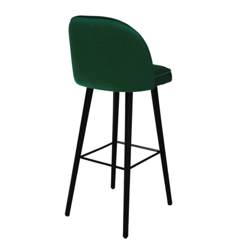 Sessio Bistrot Tabouret de bar en tissu avec pieds en bois> Tabouret De Bar (assise +/- 80 Cm)